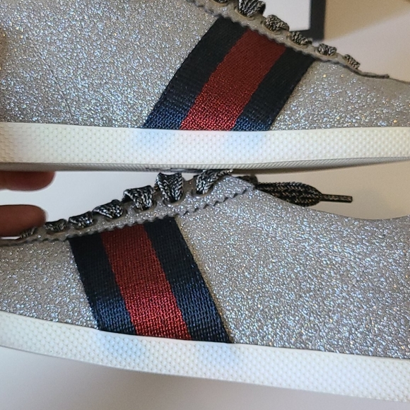 Gucci metallic / sparkle sneakers - Picture 5 of 6